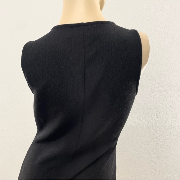 Hausof Pixie- black body con mini with silver ring chain- vintage 60s vibe- L - Picture 2 of 14